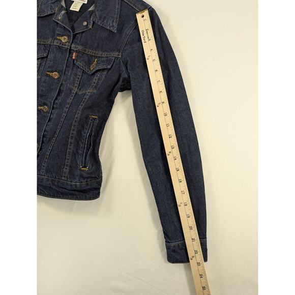 Levis Jean Jacket Women S Denim Cotton Fall Trucker Western Country Classic Y2k - Picture 7 of 12